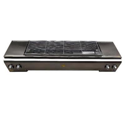 China Best Price Easily Cleaned Smokeless Commercial BBQ Grills BSCI Certificate Gas BBQ Grill 430 Stainless Steel for sale