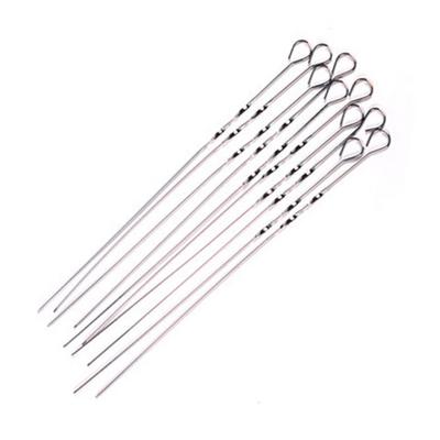 China Dustproof Food Grade 304 Stainless Steel Barbecue Needle BBQ Grill Skewer for sale