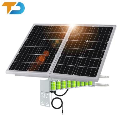 China Quick Installation IP67 TecDeft ODM OEM solar system home power 60W 60A solar panels system for Outdoor 4G Router Lighting Surveillance Camera for sale