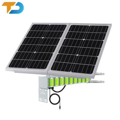 China Quick Installation IP67 TecDeft New solar security camera system solar related products east install solar panel power system for cctv for sale