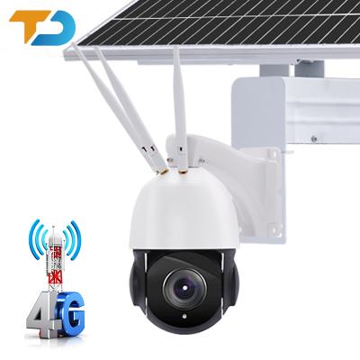 China Quick Installation IP67 TecDeft 5MP Full Color Night Vision Support NVR PTZ Outdoor Complete Set Solar Panel For Camera Solar Power System for sale