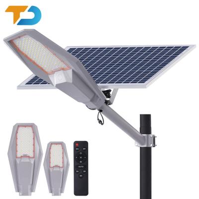 China LANDSCAPE TecDeft Guangzhou New lithium battery integrated Led 300 Watt Dusk To Dawn Solar Street Lights for sale