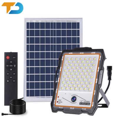 China Theme Park Tecdeft Wireless LED Motion Sensor Solar Lights Outdoor with 3 Adjustable Heads 270 Wide Angle Waterproof LED Flood Light for sale