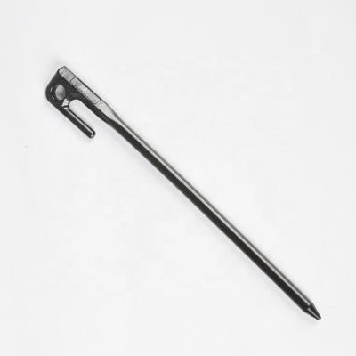 China Outdoor Heavy Duty Steel Camping Casting Nails Steel Metal Iron Tent Rock Stakes Supplier Factory 20cm Ground Pegs Manufacturer for sale