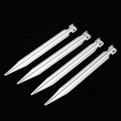 China Aid to fix camping tent outdoor accessory factory increasing tent aluminum alloy V stakes supplier wholesale camping tent peg manufacturers for sale