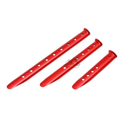 China Help Fixing Outdoor Camping Tent Accessories Factory U-Anchor Aluminum Alloy Increasing Camping Pegs Manufacturers Ultra Light 16.5