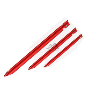 China Aid to fix outdoor camping tent accessory factory increasing ultra light y shape aluminum alloy twist tent stakes 7