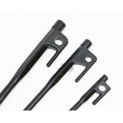 China Help to fix sturdy and durable steel tent professional outdoor camping tent accessories heavy black steel pegs for sale