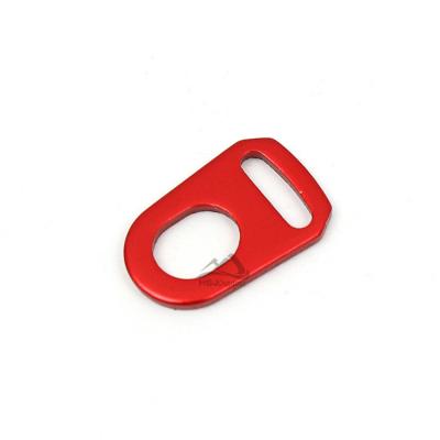 China Outdoor Aluminum Alloy 2 Holes Camping Tent Accessories Manufacturers Tent Pole Tip Hook Supplier Tent Strap Buckle Factory for sale