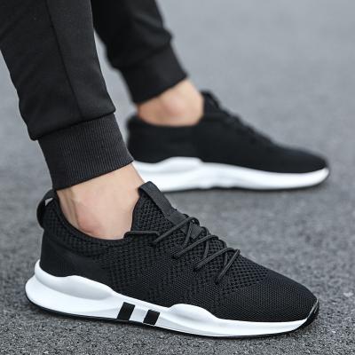 China 2021 Fashion Trend Breathable Casual Sports Men's New Fly Mesh Woven Sneakers Summer Running Shoes for sale