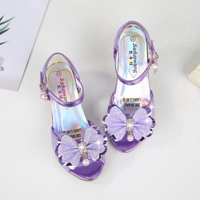 China New Summer Small Children's Sandals Breathable High-heeled Shoes Fish Mouth Princess Shoes for sale