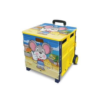 China Factory direct sale plastic folding shopping trolley box wholesale shopping bag for sale