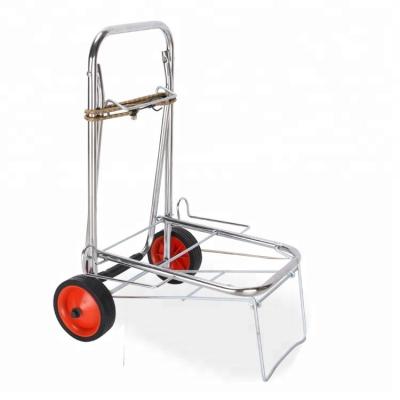 China Folding Aluminum Mobile Shopping Trolley Folding Stainless Steel Transport Trolley Trolley Cart for sale