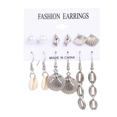 China TRENDY Design Shell Earring Simple Design Woman Fashion Earring for Women for sale