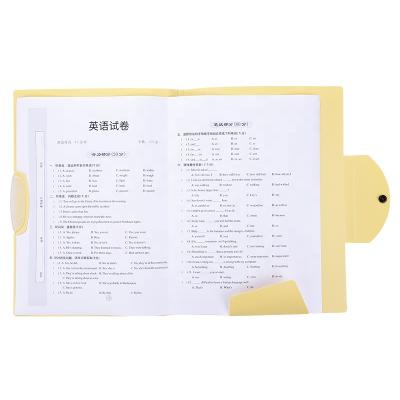 China School Comix New Product Pink Swing Clip A3 A4 Size Blue Yellow Paper File Folder for sale