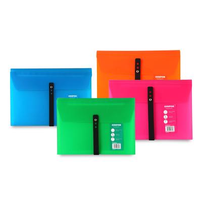 China eco-friendly factory price pp a4 13 layers elastic enclosure expanding folder for sale