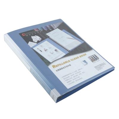 China High Quality Folder A4 20 Pockets 40 Pockets PP Comix Low Price Clear Refillable Office Display Book for sale