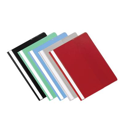 China High Quality PVC Business Stationery A4 Plastic Report Cover Swing Clip Editing File for sale