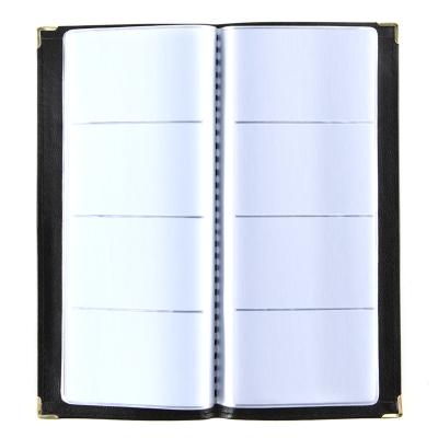 China Fashion 160 Pockets PU Business Name Card Holder Book Cheap Clear Desktop Card Holder Album for sale