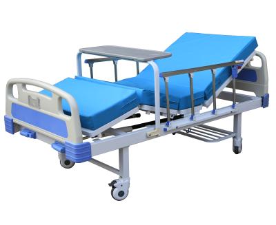 China Hot-sale YKB003 Hospital Bed 2 Cranks Hospital Bed / Homecare Bed With Alloy Side Rail for sale