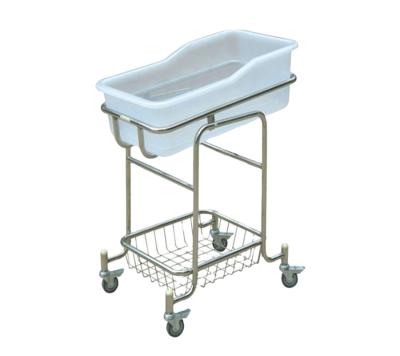 China Adjustable Hospital Baby Bed Cradle  Baby Crib Plastic Hospital Furniture 875*525*650-900mm for sale