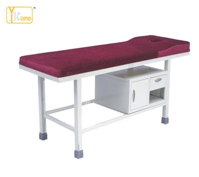 China Hospital Table YKB005-Z3 Leather Folding Medical Examination Table Message Bed With Pillow And Drawer for sale