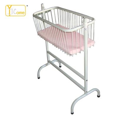 China Adjustable Hospital Baby Bed Cradle  Baby Crib Plastic Hospital Furniture 875*525*650-900mm for sale