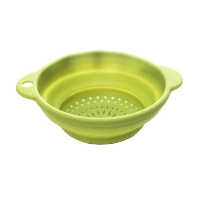 China BNcompany Viable Kitchen Fruit Water Filter Silicone Sink Strainer Collapsible Collapsible Colander Drain Basket for sale