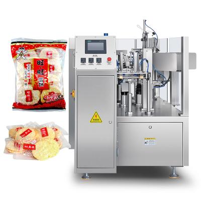 China Food Auto Weighing Powder Liquid Doypack Packaging Machine Biscuit Cookie Snack Food Bag in Bag Secondary Packing Machine for sale