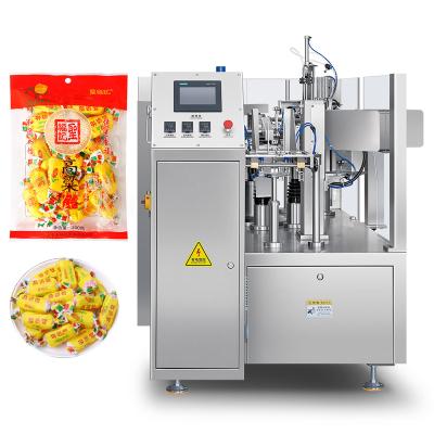 China Food Fully Automatic Snack Food Bag in Bag Secondary Packing Machine Gummy Candy Sachet Counting Doypack Packing Machine for sale