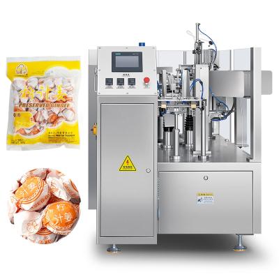 China Food Automatic Premade Bag Packing Machine Gummy Coffee Sugar Candy Chocolate sachet Bag in Doypack Bag Secondary Packing Machine for sale