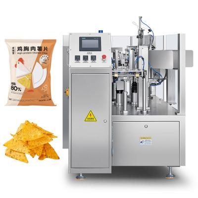 China Food Automatic Snack Nitrogen Gas Food Packing Machine Potato Chips Vacuum Multi-function Packing Machine for sale