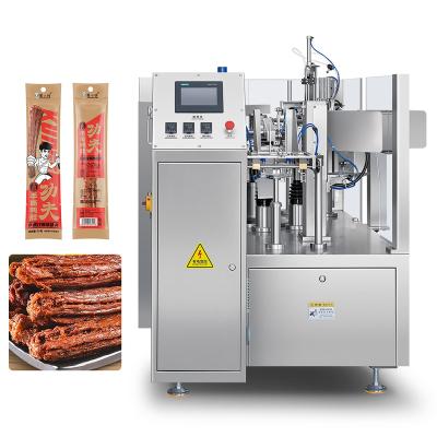 China Food Fully Automatic Multi Head Doypack Packaging Machine Ready to Eat Food Premade Vacuum Nitrogen Bag Packing Machine for sale