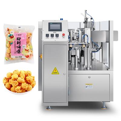 China Food Automatic Filling and Sealing Making Machine Production Line Corn Popcorn Snack Food Packing Machine for Pillow Bag for sale