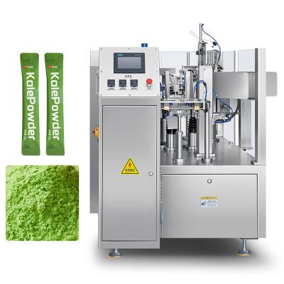 China Food Multi Function Automatic 100g 500g Tea Matcha Powder Sachet Pouch Packing Sealing Machine for sale