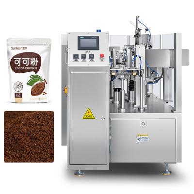 China Food YUJIE Automatic Spice Pouch Packing Machine Cocoa Chocolate Milk Multi-function Powder Filling Packing Machine for sale