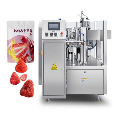 China Food Automatic Doypack Packing Machine Multi Head Weigher Nuts Biscuit Cookie Granule Stand up Pouch Filling and Sealing Machine for sale