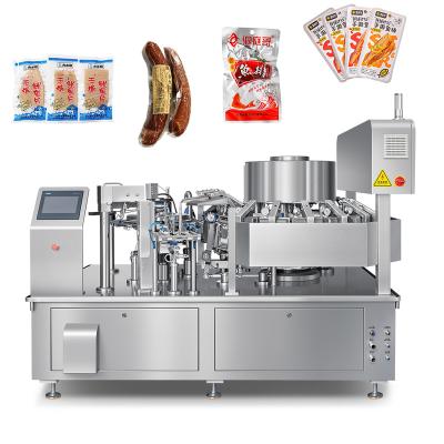 China Food Automatic Industrial Snack Cooked Food Vacuum Packing Machine Food Grade Sausage Smoked Fish Vacuum Packing Machine for sale