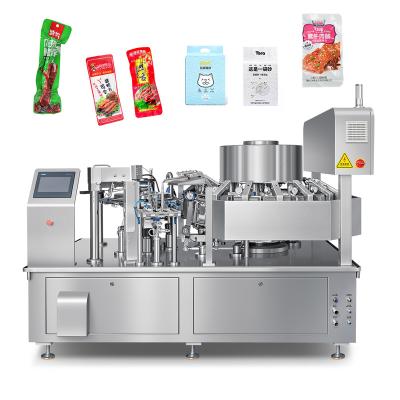 China Food Factory Price Automatic Premade Bag Filling and Sealing Machine Granular Vacuum Packing Machine for Cat Litter for sale