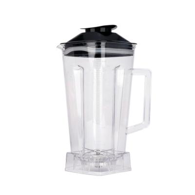 China Household High Quality 2L Silver Crest Blender Cup Plastic Juicer Spare Blender Jar For Blender Food Mixer Replacement for sale