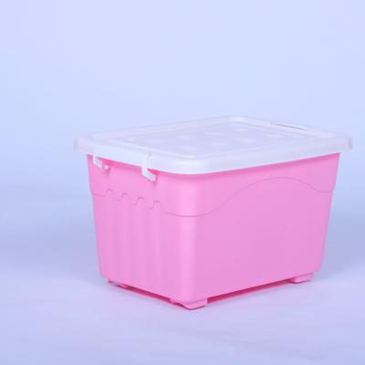 China Sustainable Hot Selling Plastic Container Box , 100% Recycled Plastic Storage Boxes Bins With Cover for sale