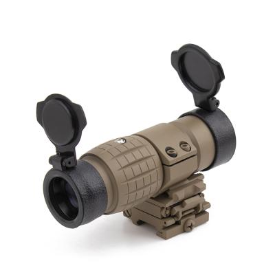 China NcDe Tactical 3X Magnifier Scope Sight With Flip To Side 20mm Rail Mount Scopes Color: Black/De. for sale