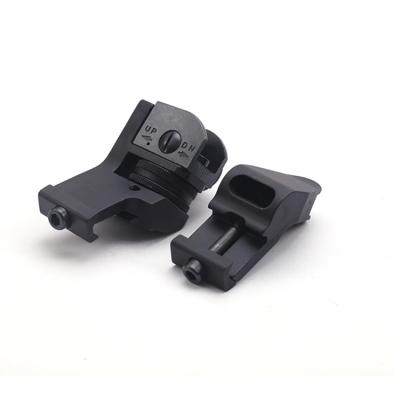 China Aluminum Alloy NcDe 45 Degree AR15 Front And Rear Transition BUIS Iron Quick Backup Sight for sale