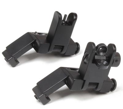 China Easy to setoff NcDe AR 15 front and rear flip up 45 degree quick transition iron backup sights for sale