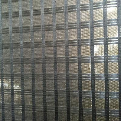 China Flexible Polyester Plastic Geogrid Mesh For Road Asphalt Layer Reinforcement for sale