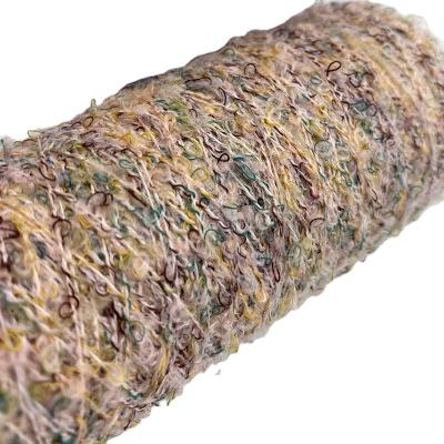 China Yarn 6.5NM/1 Loop Yarn Fancy Dream Cylinder Thread 44% Polyester 3% 51% Acrylic Polyester Wool 2% Fancy Yarn For Knitting for sale