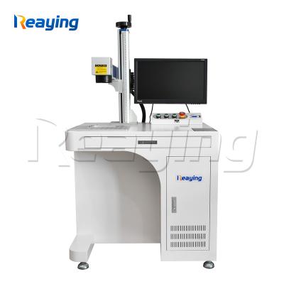 China 3D Raycus JPT 50W Optional Rotary Fiber Laser Marker Mini Laser Marking Machine for sale