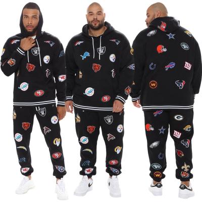 China Mens Plus Size Z0967 Outdoor Sports Mens Sportswear Tracksuit Amazon 2 Piece Set Plus Size Baseball Jacket Set for sale