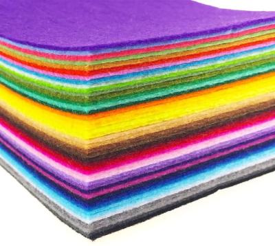 China Sustainable Patchwork Sewing DIY Craft Custom Size Different Thickness Matched Color Felt Fabric Sheets for sale