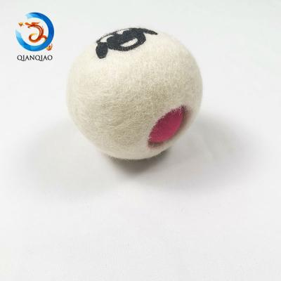 China New Technology New Zealand Wool 7cm Laundry Reusable Wool Cleaning Dryer Balls For Clothes Dryer for sale